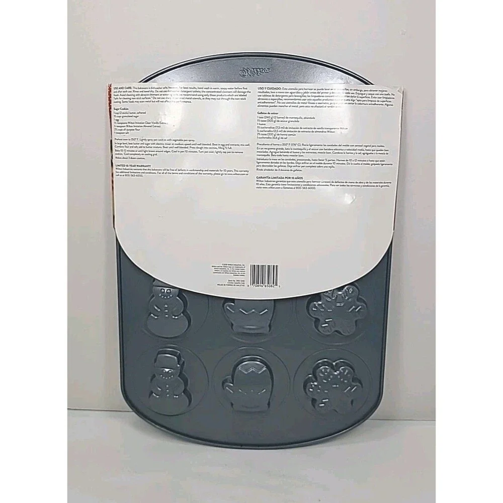 Wilton Treats Made Simple Non-Stick Christmas Cookie Shape Pan 12 Cavities 16.5